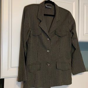 Vintage Inclinations Womens  Tweed Sz 14 Blazer.